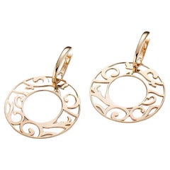 Mattioli Siriana Medium Earrings in 18k Gold & 3 Mother of Pearl Pieces