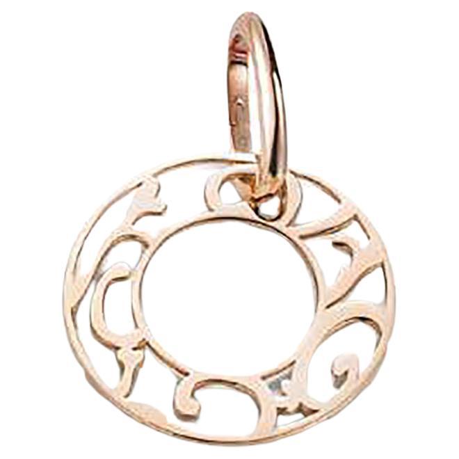 Mattioli Siriana Pendant in Rose Gold with 3 Mother of Pearl Pieces & Silk Cord For Sale