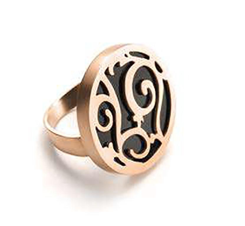 For Sale:  Mattioli Siriana Pinky Ring in Rose Gold and Natural Mother of Pearl 2