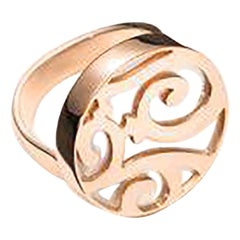 Mattioli Siriana Pinky Ring in Rose Gold and Natural Mother of Pearl