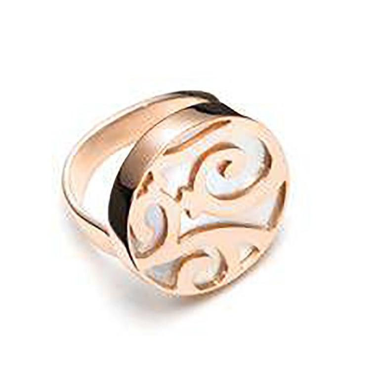 For Sale:  Mattioli Siriana Ring in Rose Gold and Black Onyx 2