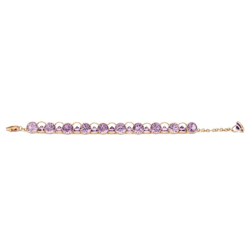 For Sale:  Mattioli Smarties Amethyst 18k gold Ring 5