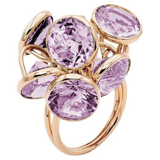 For Sale:  Mattioli Smarties Amethyst 18k gold Ring
