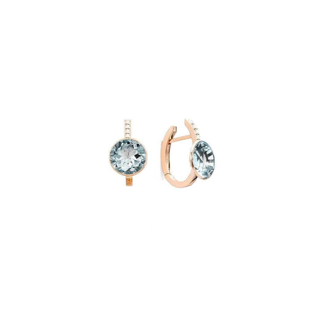 Collana Mattioli Smarties in oro rosa 18k e prasoliti tagliate a diamante in vendita 4