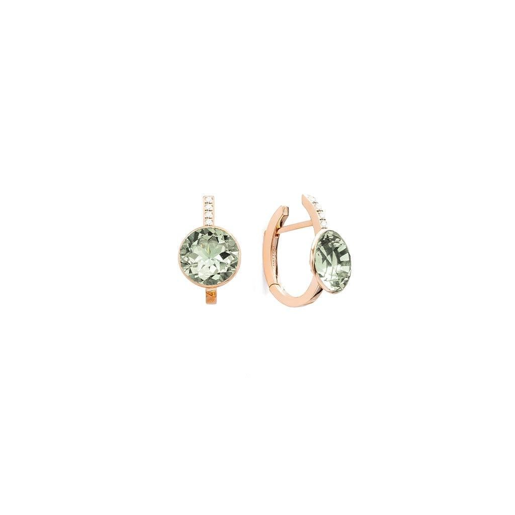 Donna Collana Mattioli Smarties in oro rosa 18k e prasoliti tagliate a diamante in vendita