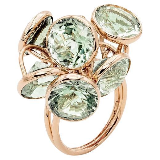 Mattioli Smarties Prasiolite 18k gold Ring