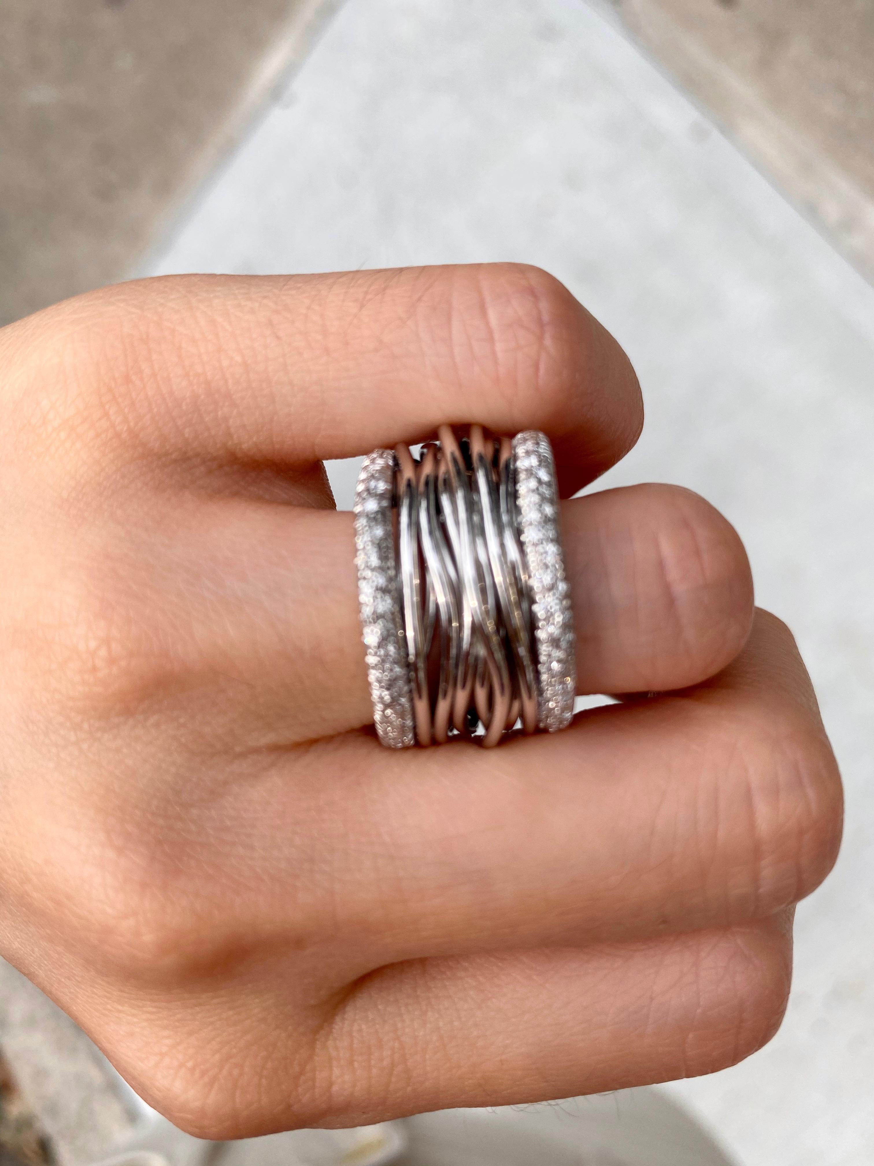 Women's Mattioli Tibet Diamond White Gold Ring