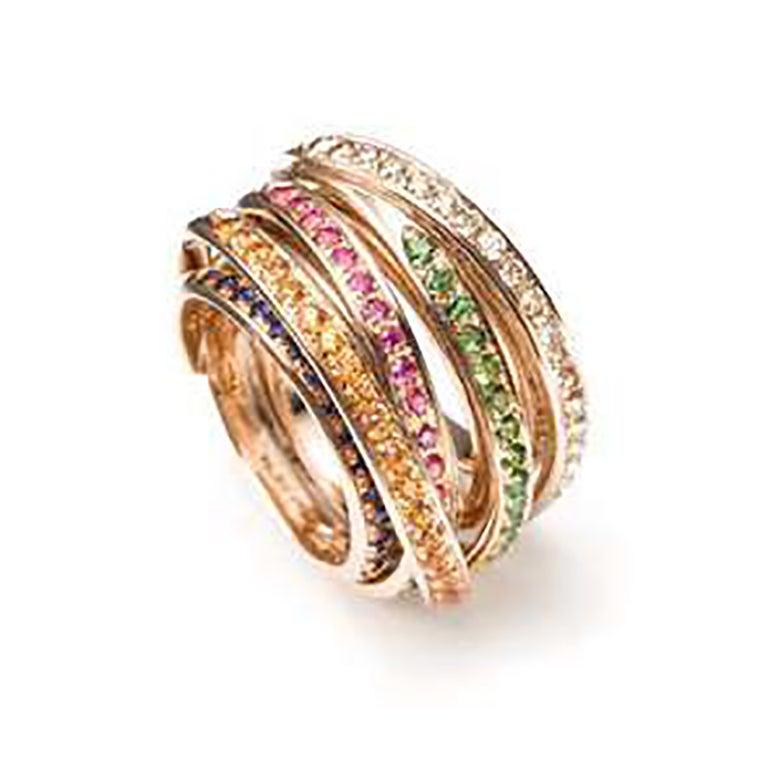 For Sale:  Mattioli Tibet Ring in Rose Gold 3