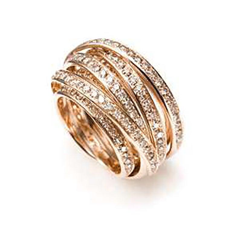 For Sale:  Mattioli Tibet Ring in Rose Gold 4