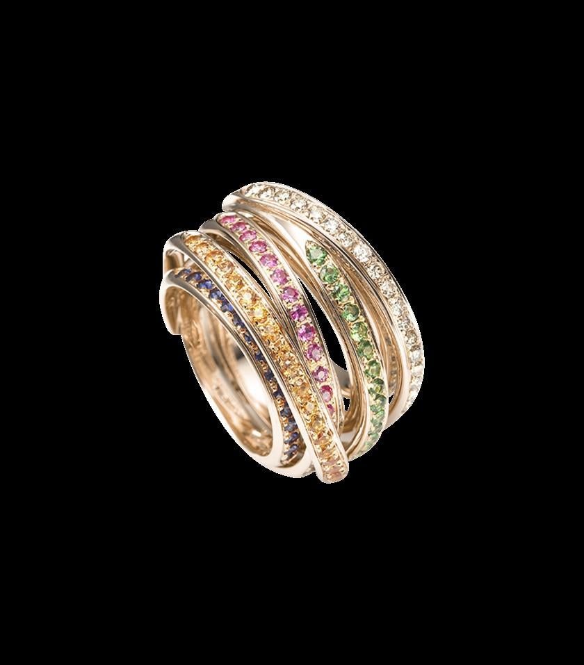 For Sale:  Mattioli Tibet Ring in White Gold and White Diamonds 7