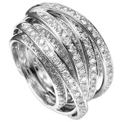 Mattioli Tibet Ring in White Gold and White Diamonds