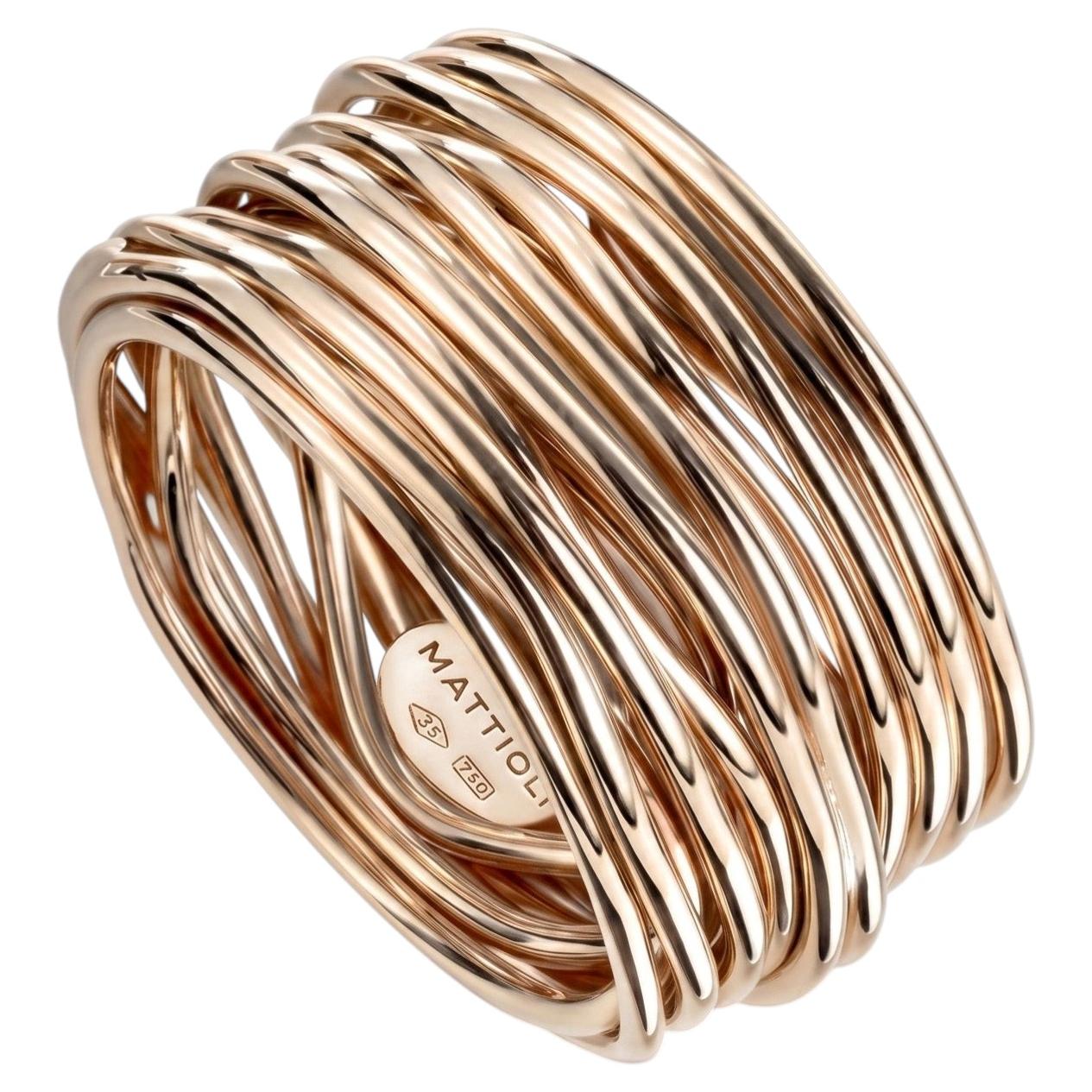 Mattioli Tibet Ring Medium in 18k Rose Gold im Angebot