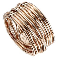 Anello Mattioli Tibet Medio in oro rosa 18k