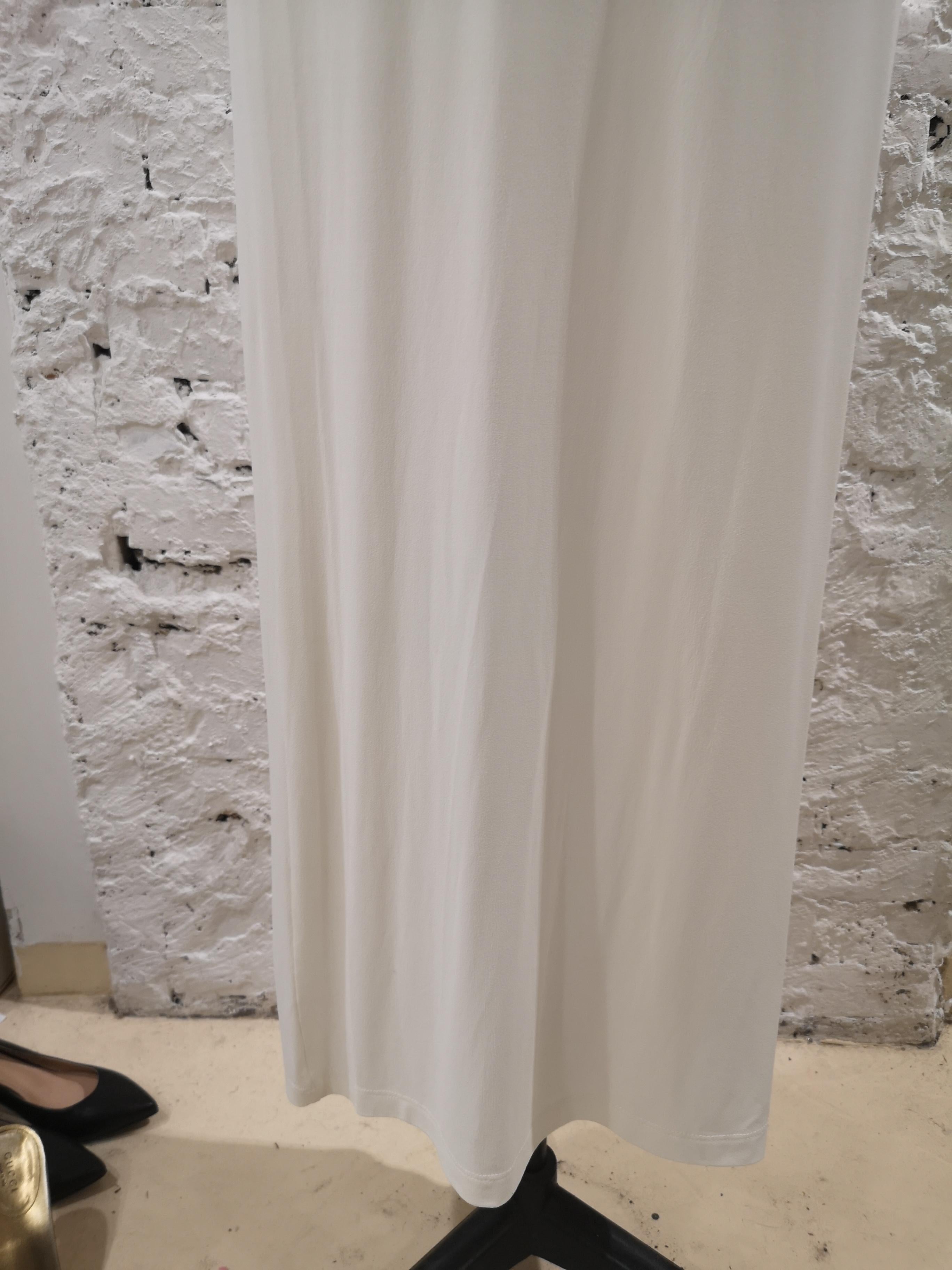 Mattiolo Jeans long white dress 4