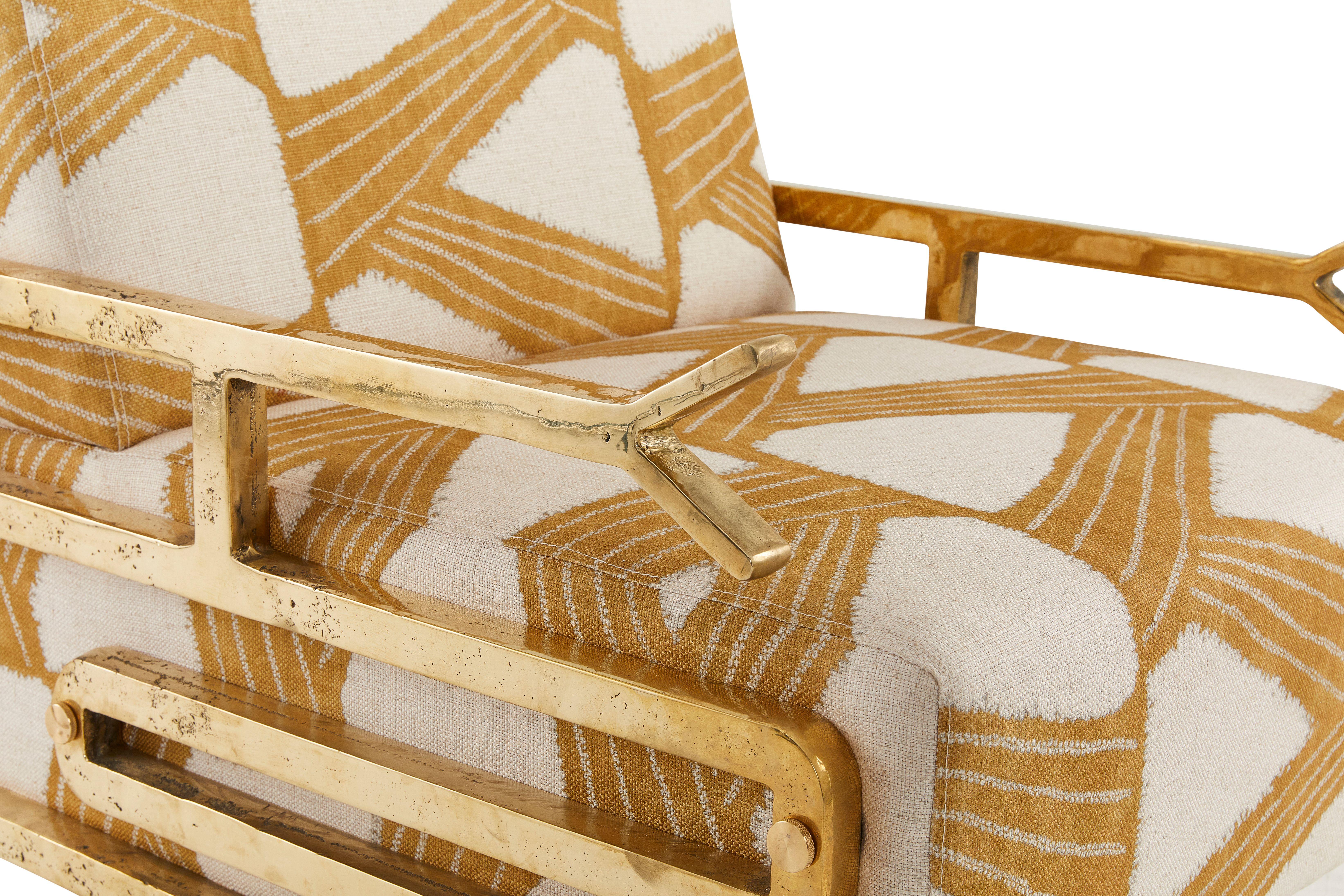 Sillón Mattiwatta de Egg Designs Latón en venta