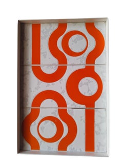 ceramic tiles design Jean - Pierre Garrault - delord 1970 in frame
