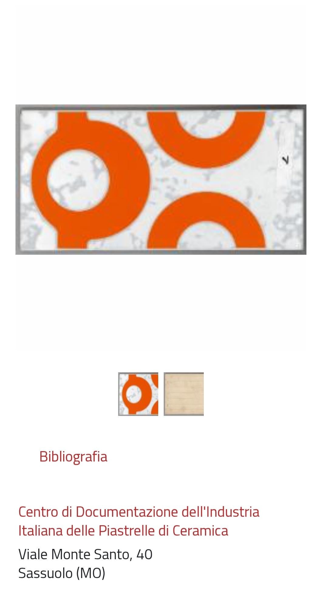 azulejos de cerámica diseño Jean - Pierre Garrault - delord 1970 en marco en venta 1