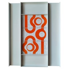 ceramic tiles design Jean - Pierre Garrault - delord 1970 in frame