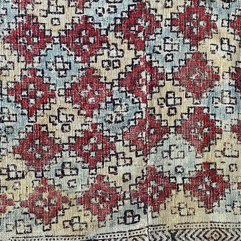 Block printed mattress Cover, Indian, ex McAlpine collection. In Good Condition For Sale In London, GB