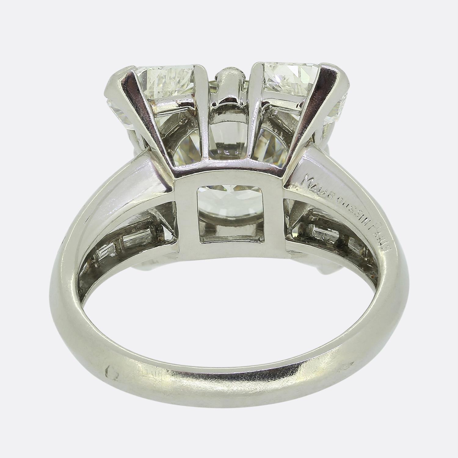 Maubossin 4.24 Carat Diamond Ring In Good Condition In London, GB