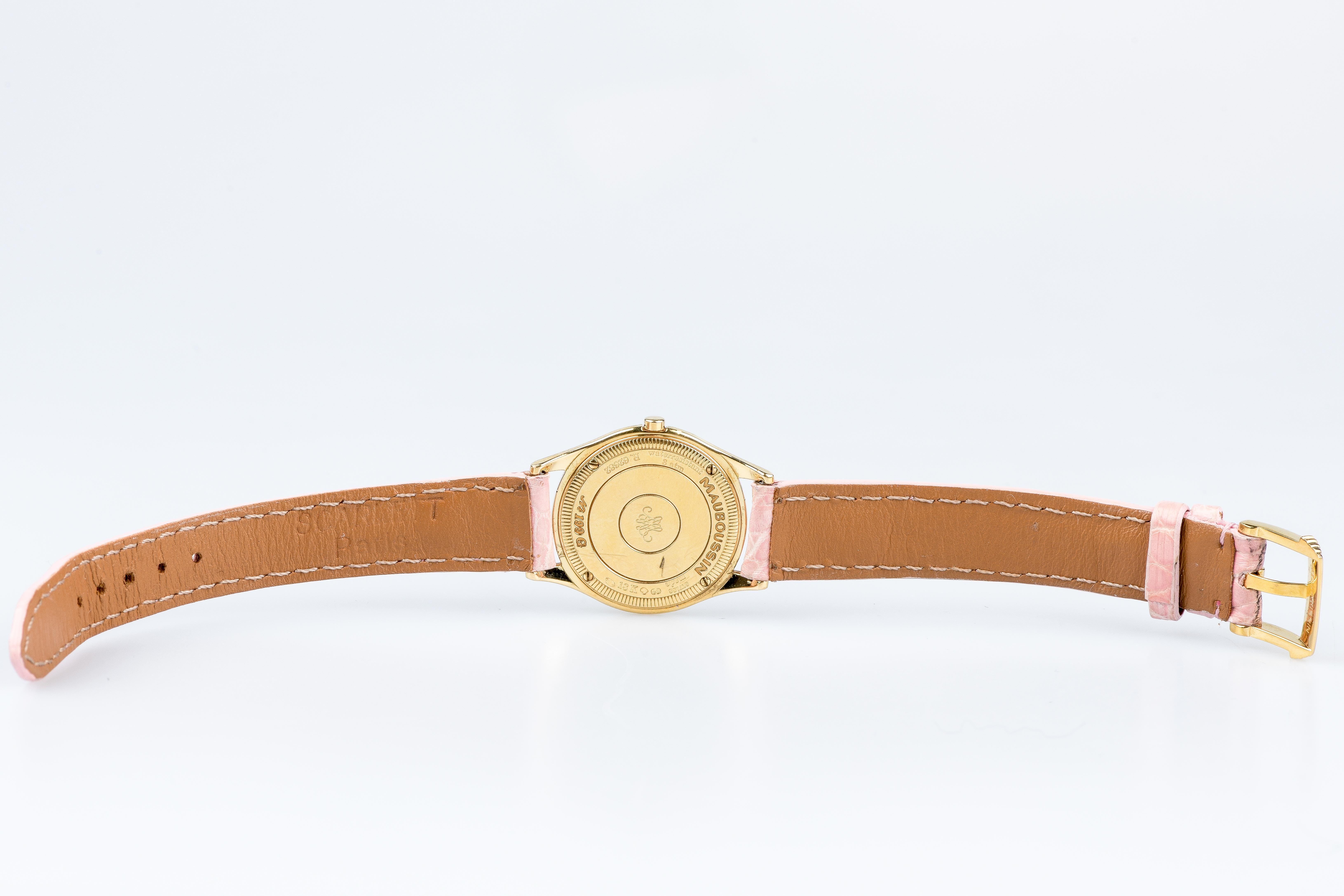 Mauboussin 18 carat yellow gold watch 11