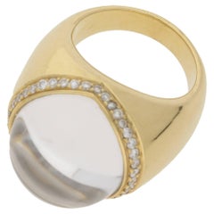 Mauboussin 18 Karat Gold Rock Quartz Ring