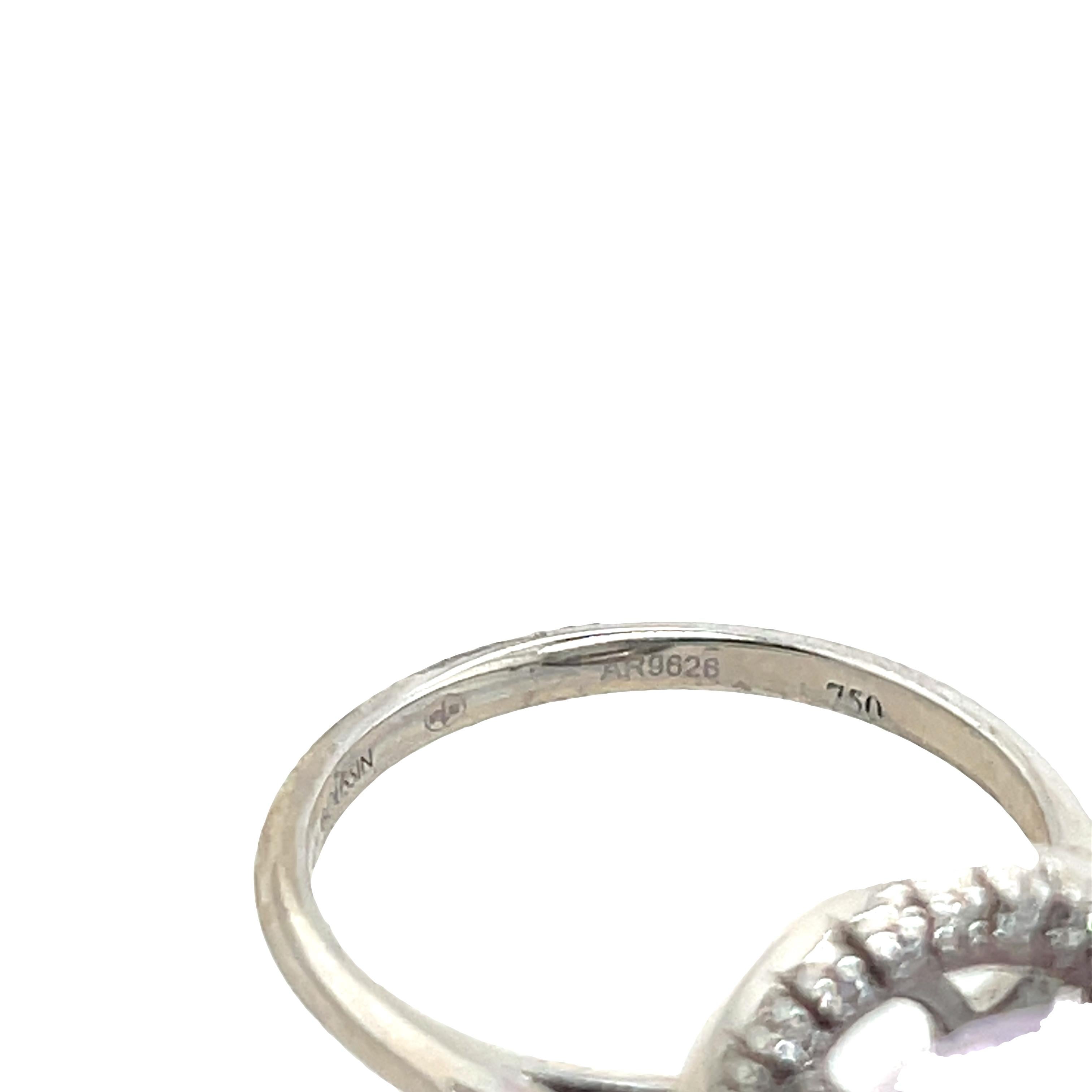 Anello Mauboussin in oro bianco 18 ct - Quarzo rosa e 0,25 ct di diamanti aureolati in vendita 5