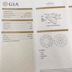 Mauboussin Diamantring aus 18 Karat Gelbgold mit 0,90 Karat Gia D/VS1 Diamant