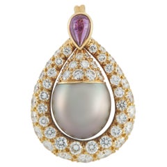 Mauboussin Pendentif en or jaune 18K 1.55ct diamant, améthyste et perle MB30-121525