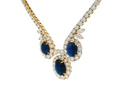 Collana Mauboussin in oro giallo 18 carati con diamante e zaffiro