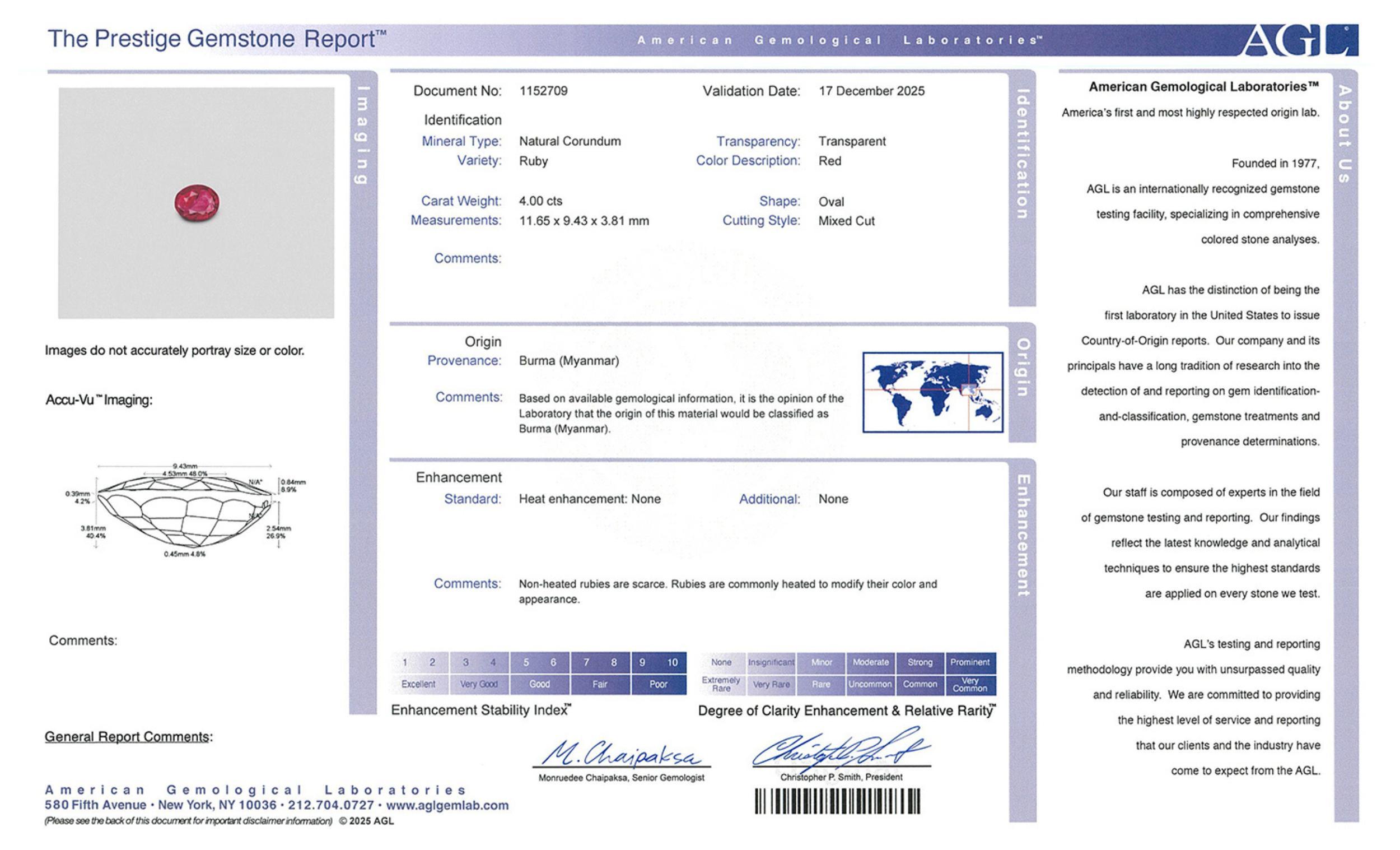 Mauboussin 1950 Burma Ruby Multi-gem Platinum Vin… - image 10