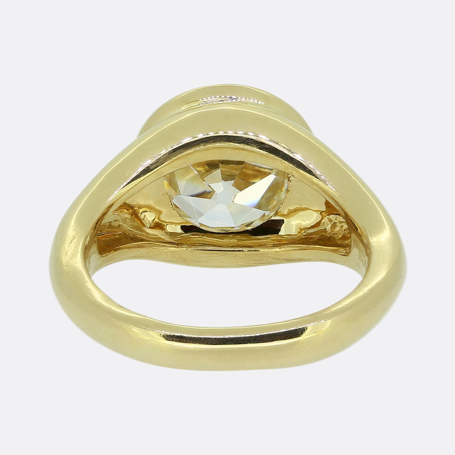 Mauboussin 4.01 Carat Old Cut Diamond Ring In Good Condition For Sale In London, GB