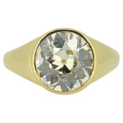 Mauboussin 4.01 Carat Old Cut Diamond Ring