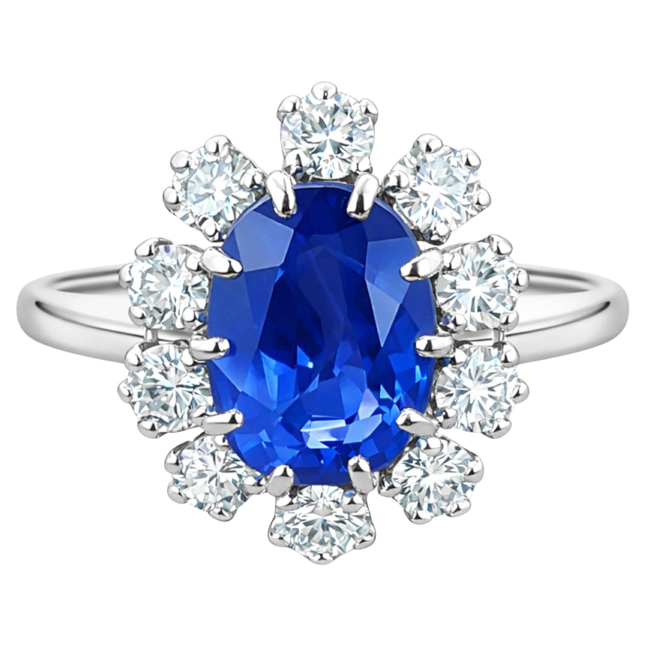 Mauboussin 4,20 ct. Bague en saphir et diamants en vente