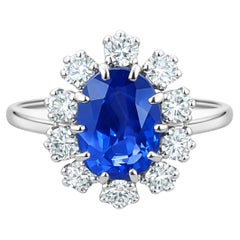 Mauboussin 4,20 ct. Anello con zaffiro e diamante