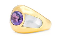 Anello con ametista e madreperla Mauboussin