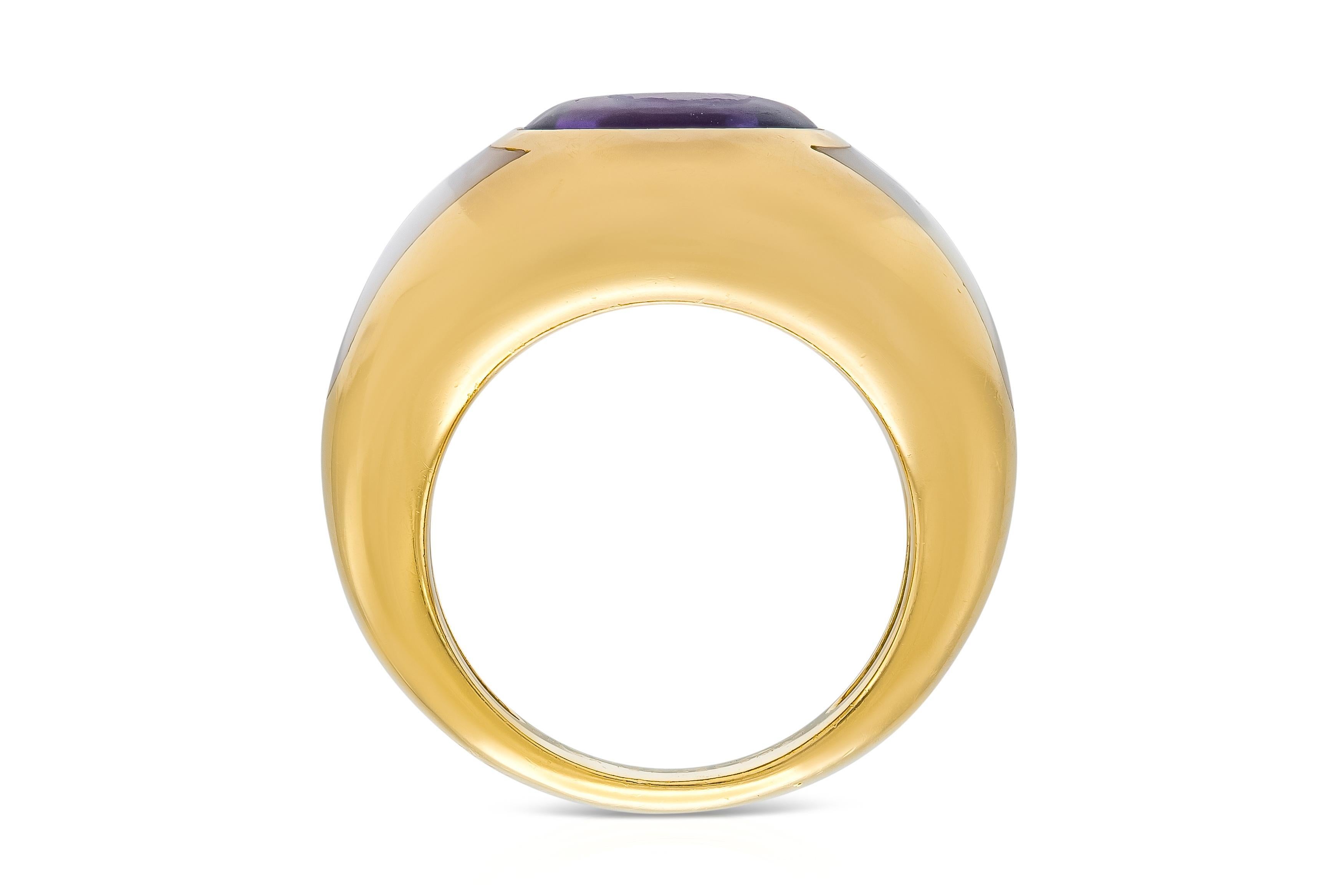 Anello con ametista e madreperla Mauboussin In condizioni buone in vendita a New York, NY