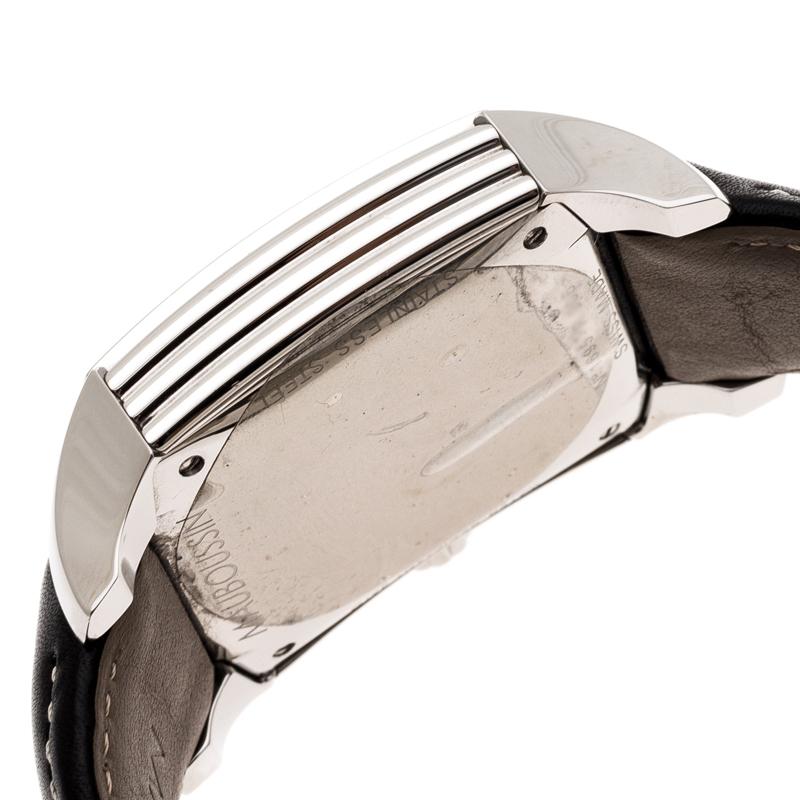 Mauboussin Black Stainless Steel Delit 906 Chronograph Men's Wristwatch 42 mm In Good Condition In Dubai, Al Qouz 2