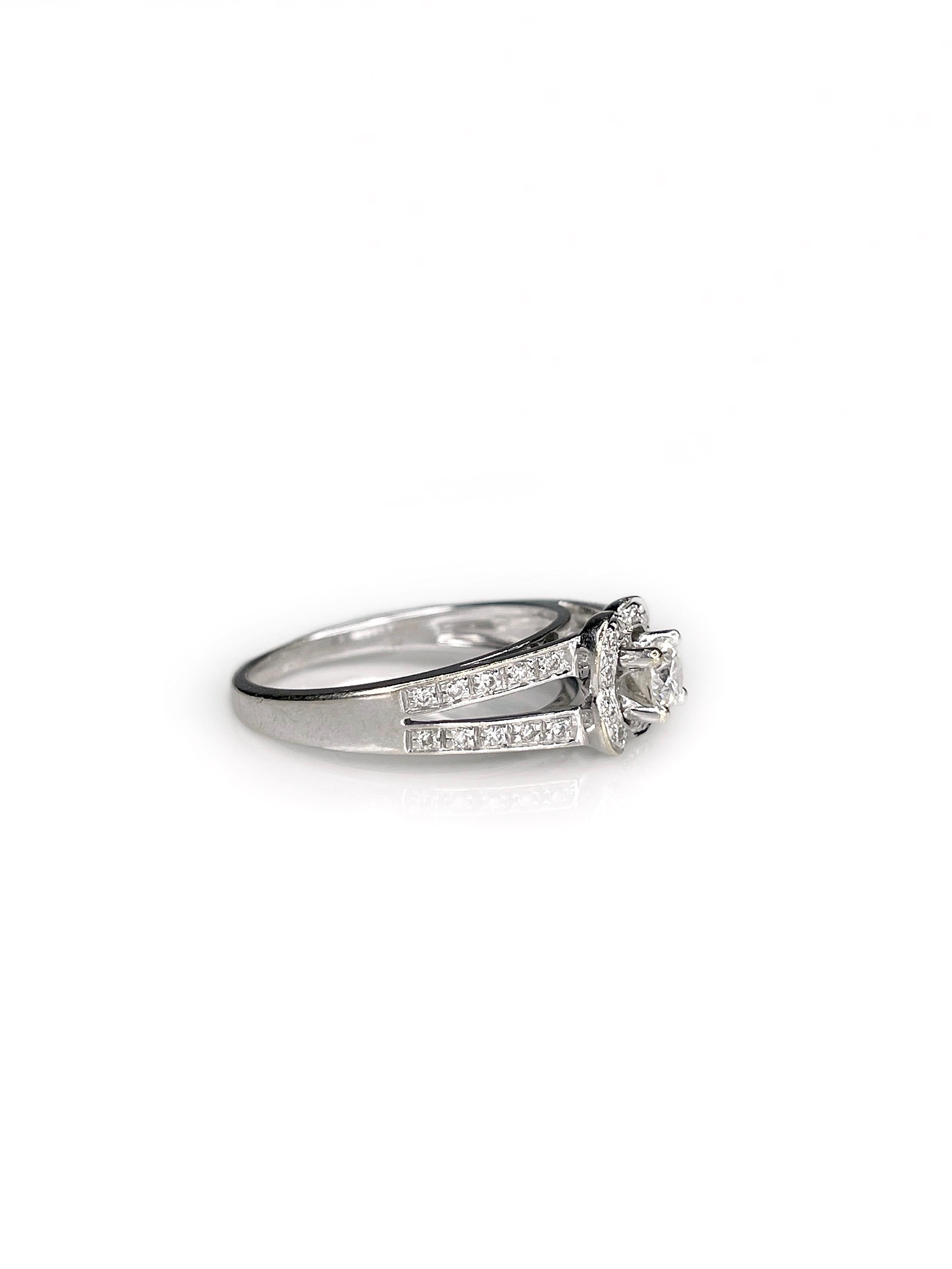bague solitaire or blanc mauboussin