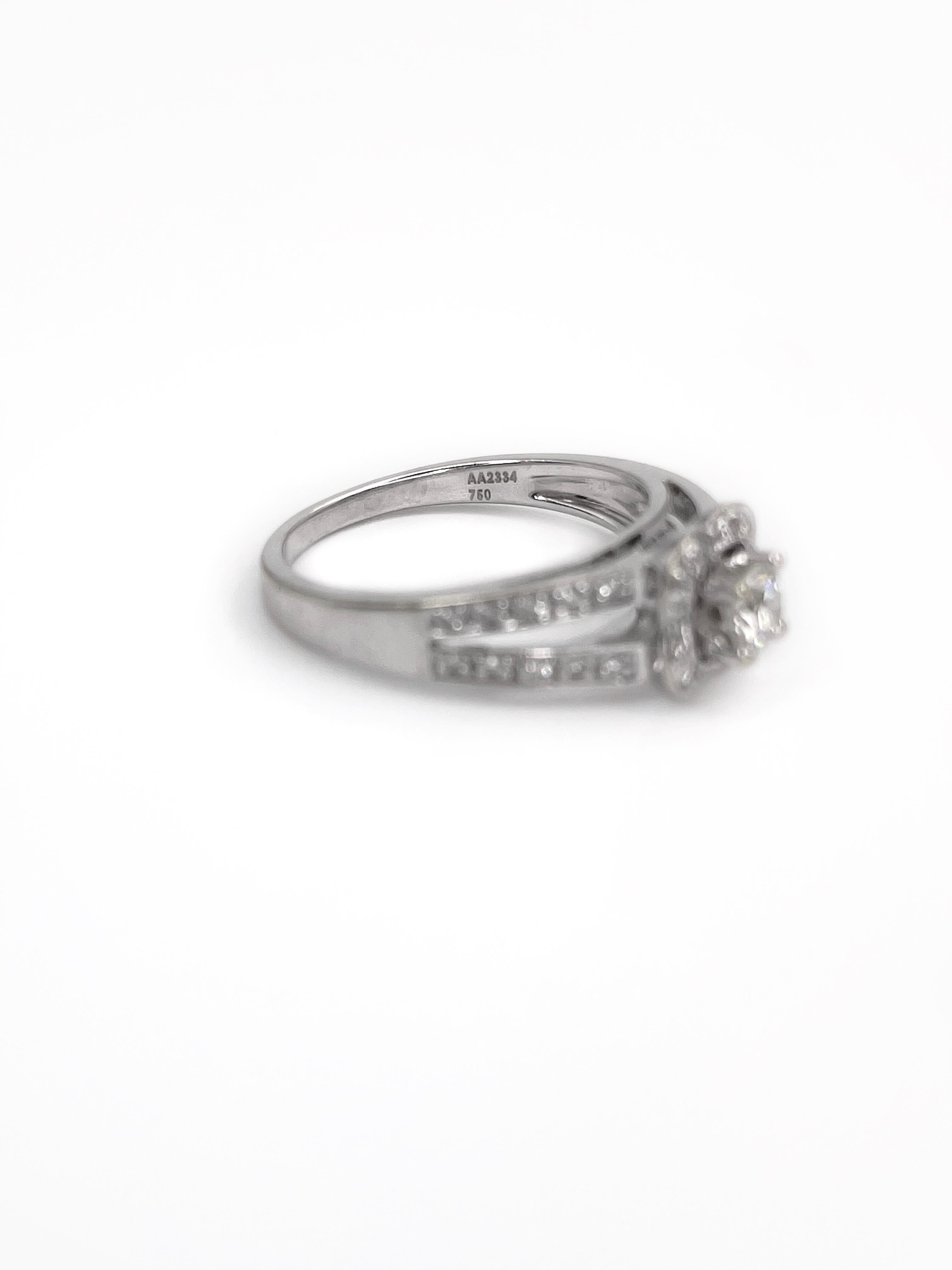 Taille brillant Mauboussin Chance of Love Bague solitaire en or 18 carats et diamants