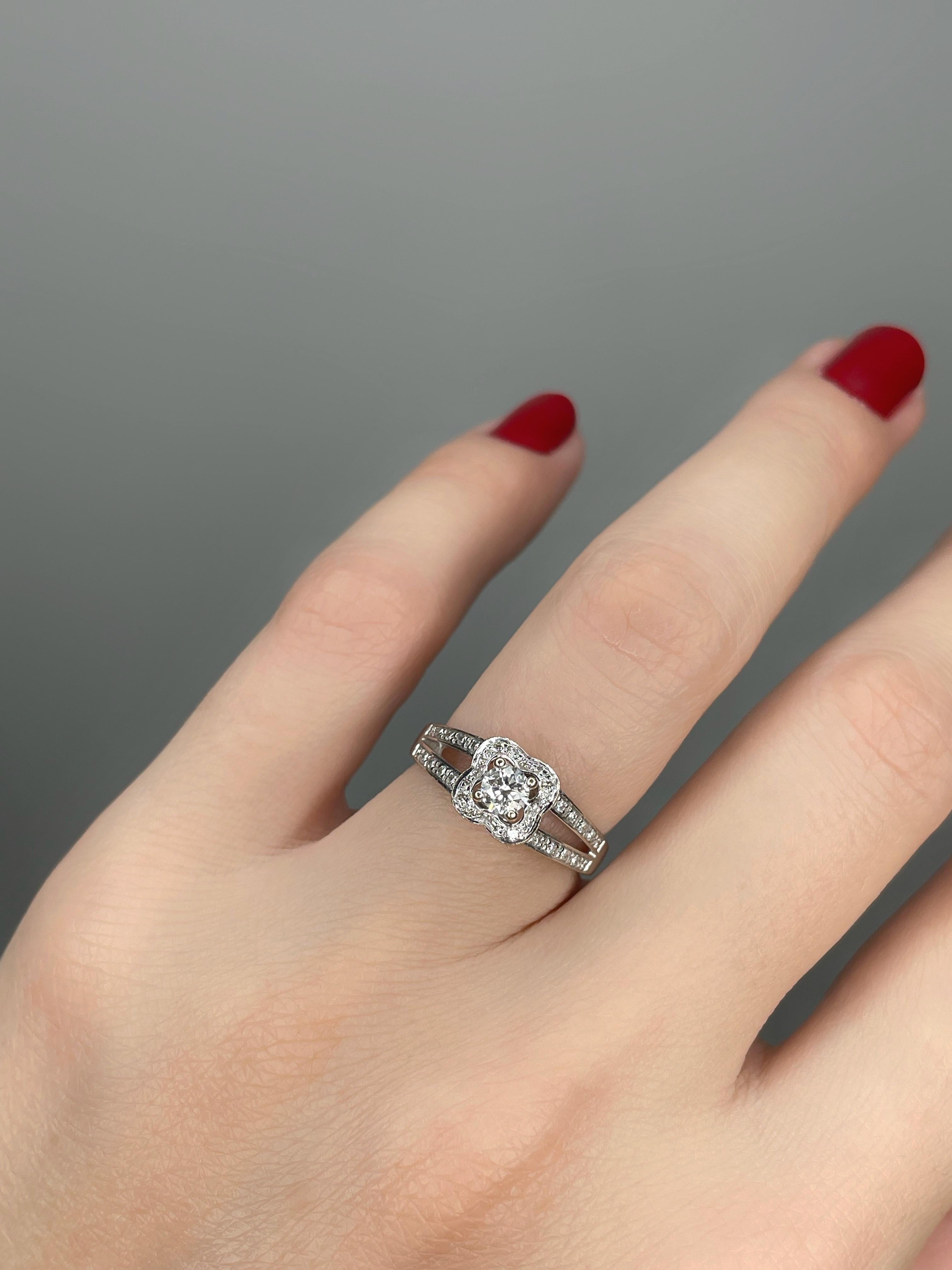 Mauboussin Chance of Love Bague solitaire en or 18 carats et diamants Bon état à Vilnius, Vilniaus apskr.