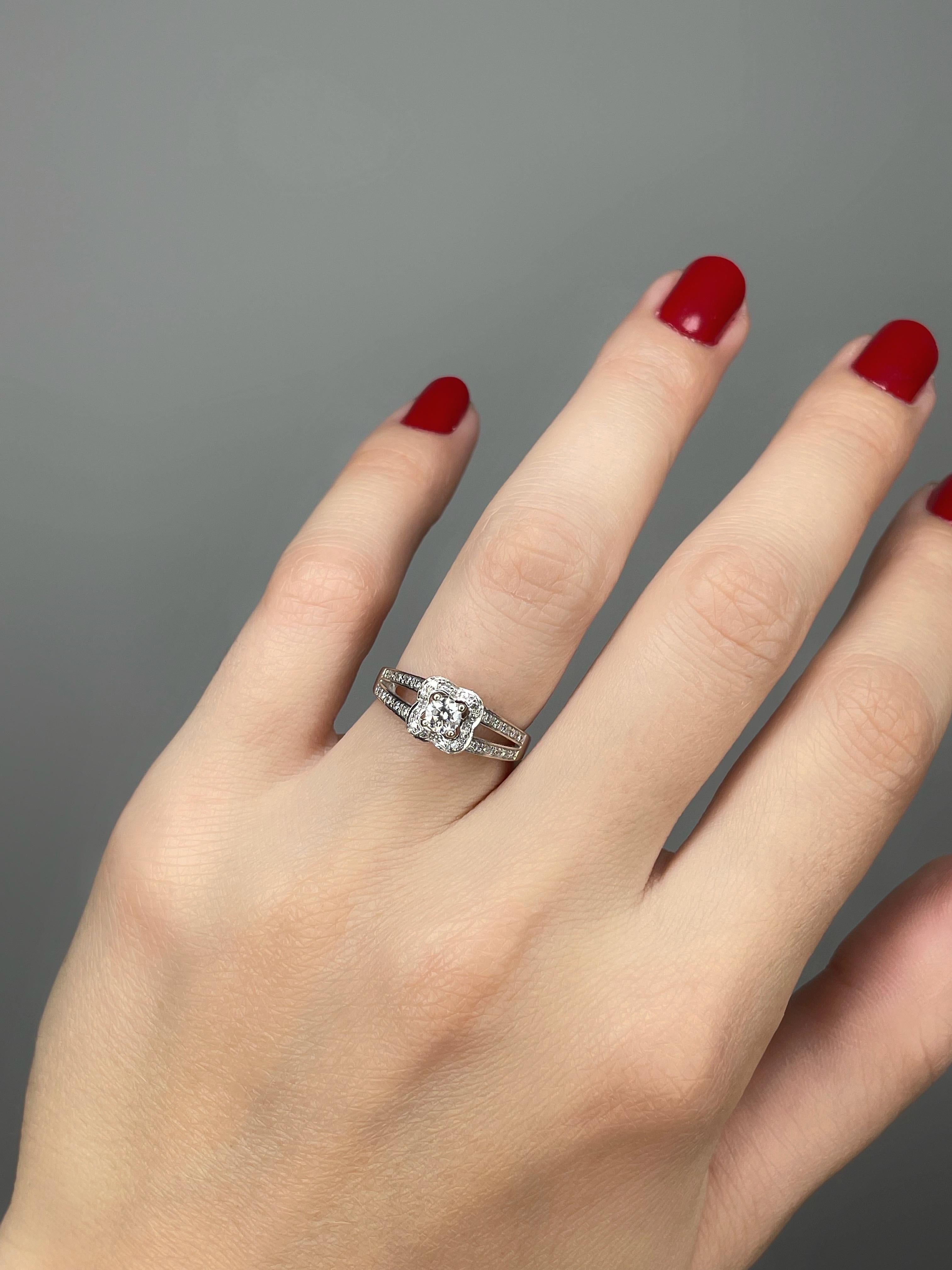  Mauboussin Chance of Love Bague solitaire en or 18 carats et diamants Pour femmes 