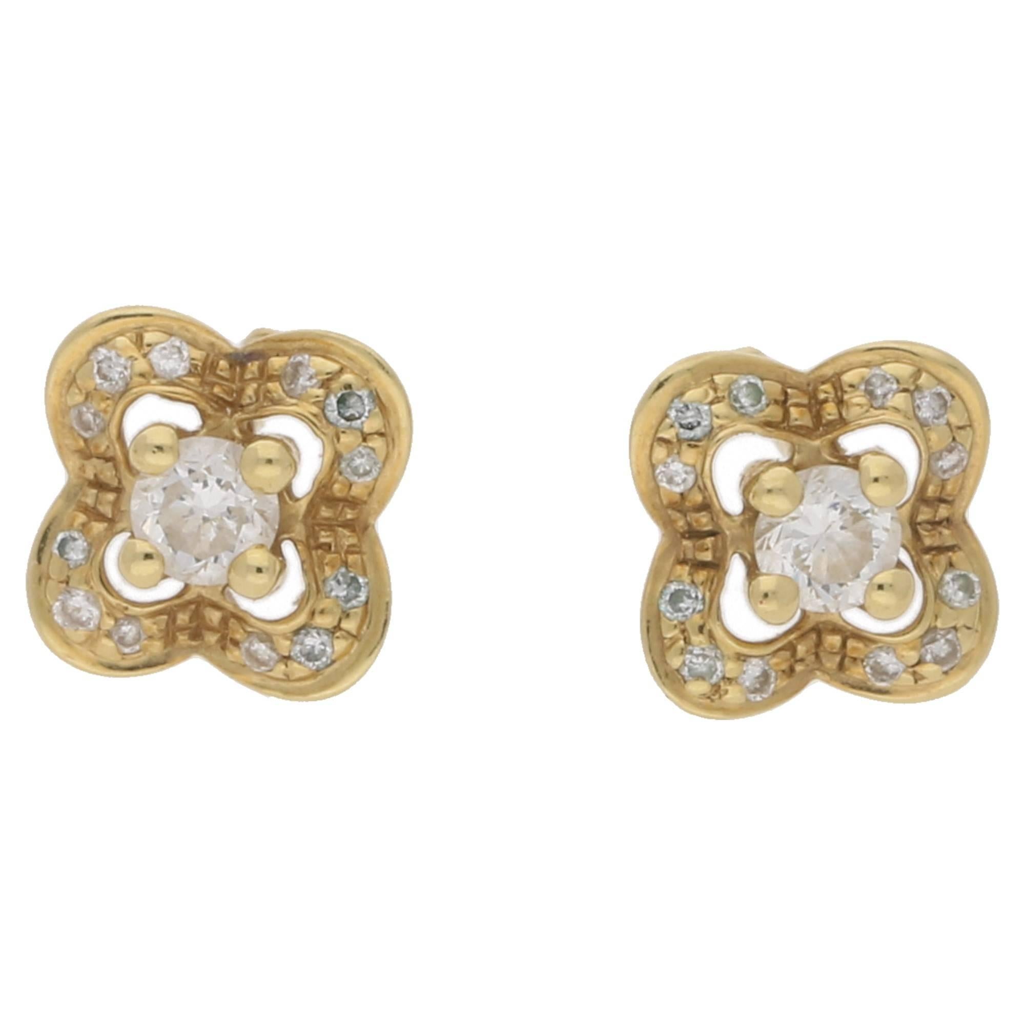 Mauboussin Chance of Love Diamond Gold Earrings