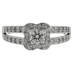 Bague de fiançailles Mauboussin « Chance of Love N°1 » en or blanc sertie de diamants, taille 52
