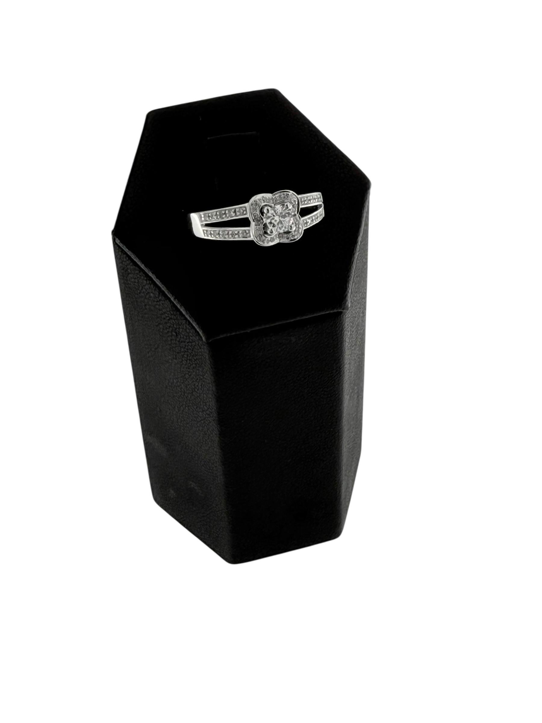 Contemporary Mauboussin Chance of Love N°2 White Gold Engagement Ring with Diamonds For Sale