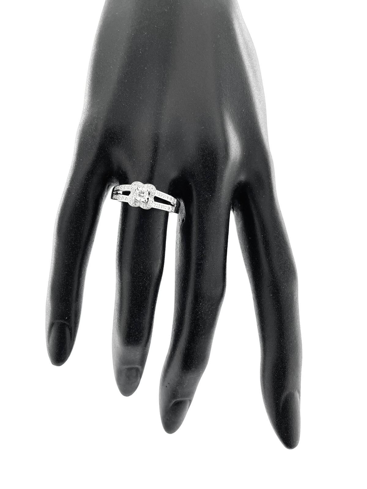 Brilliant Cut Mauboussin Chance of Love N°2 White Gold Engagement Ring with Diamonds For Sale