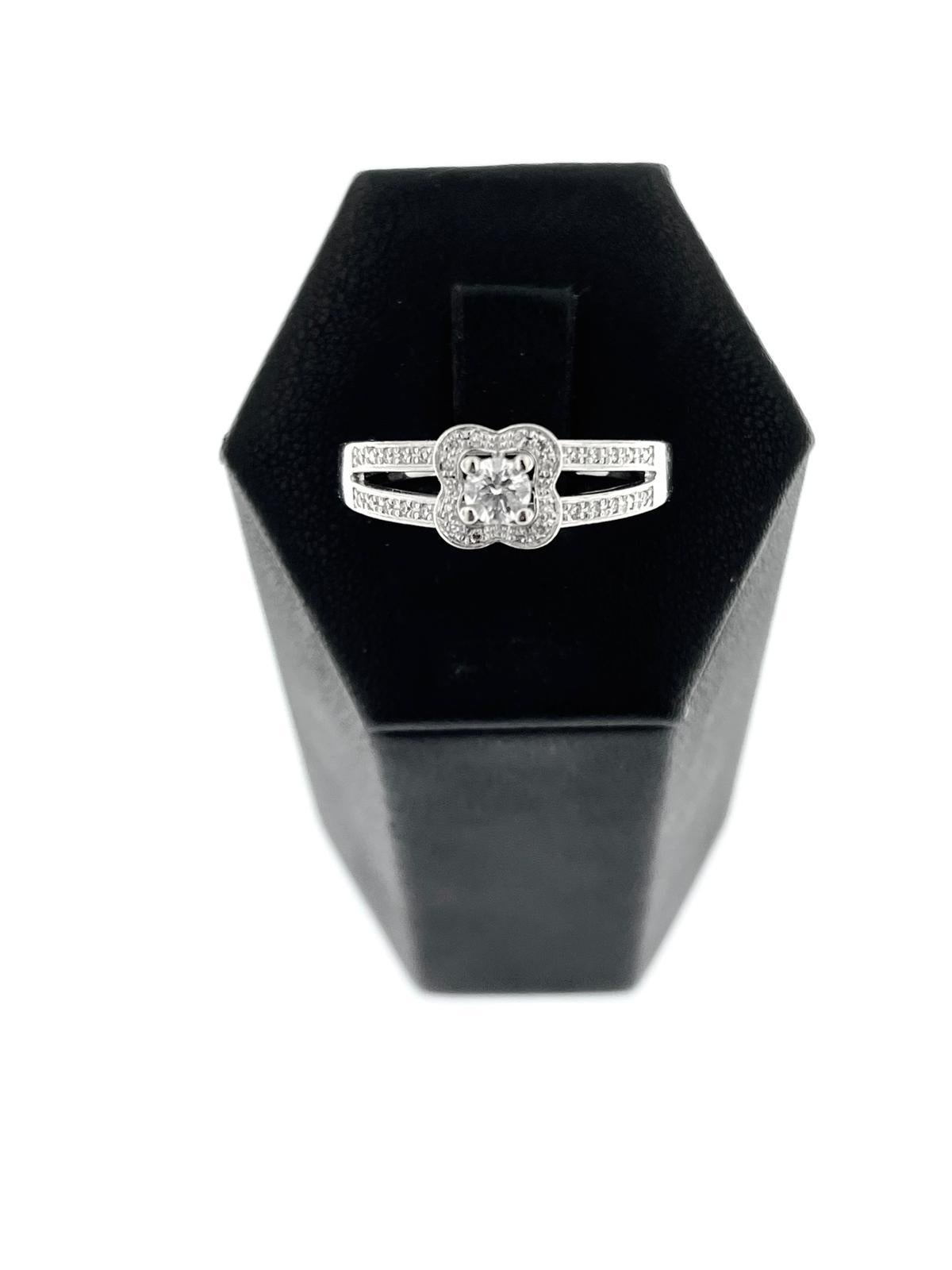 Mauboussin Chance of Love N°2 White Gold Engagement Ring with Diamonds For Sale 1
