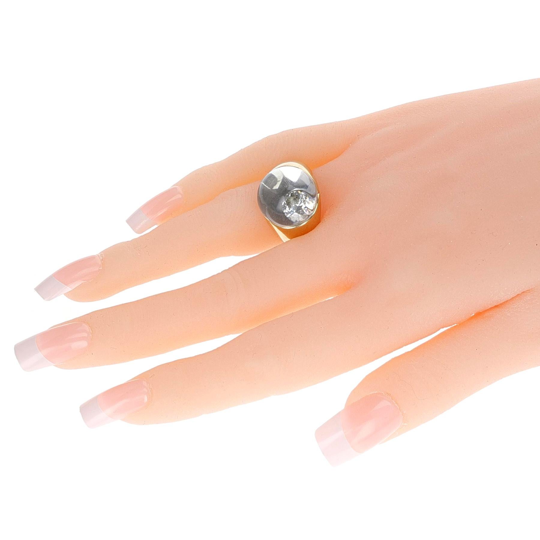 crystal dome ring