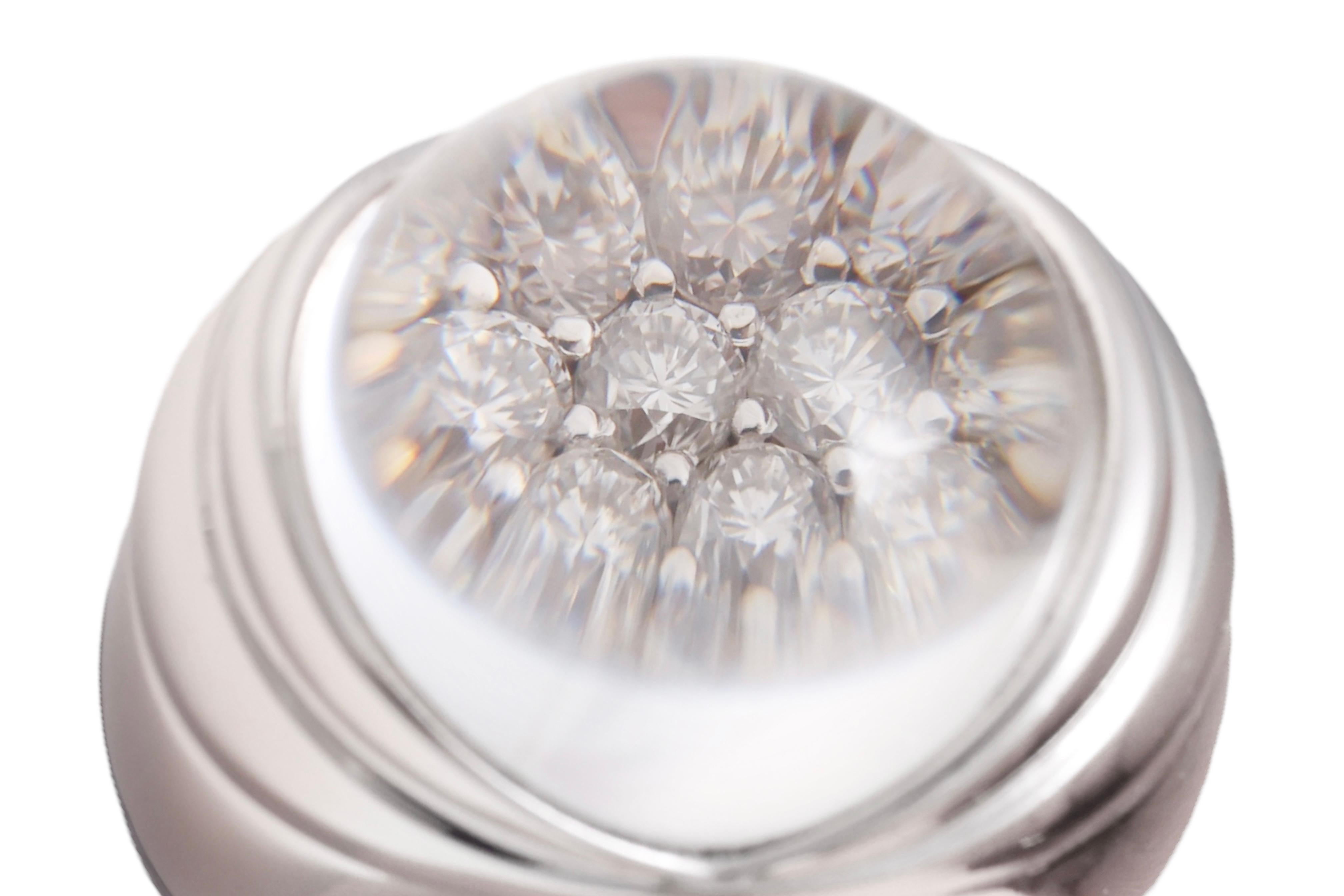 Anillo Mauboussin Cúpula de Cristal sobre Diamantes talla brillante en venta 5