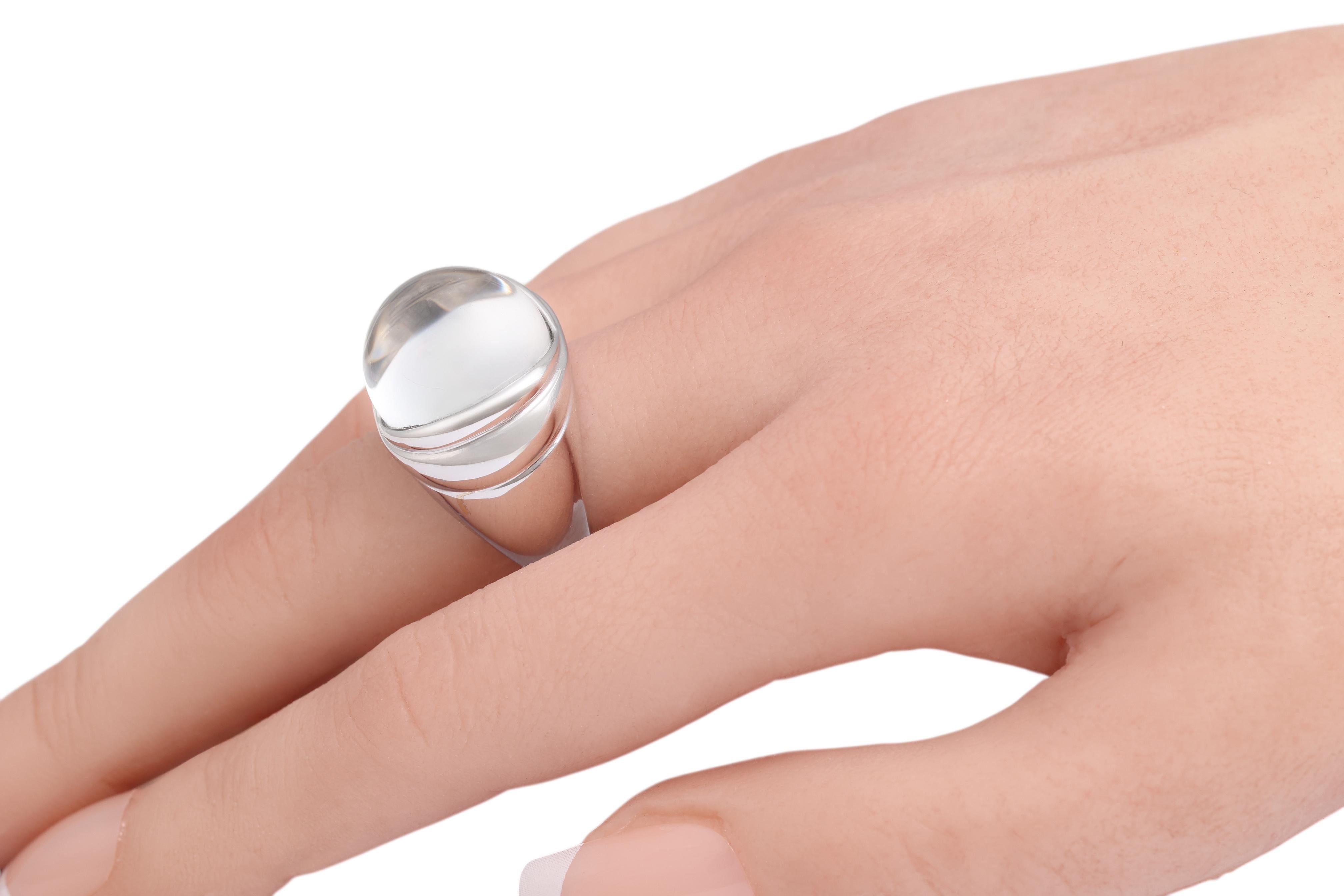 Anillo Mauboussin Cúpula de Cristal sobre Diamantes talla brillante en venta 11